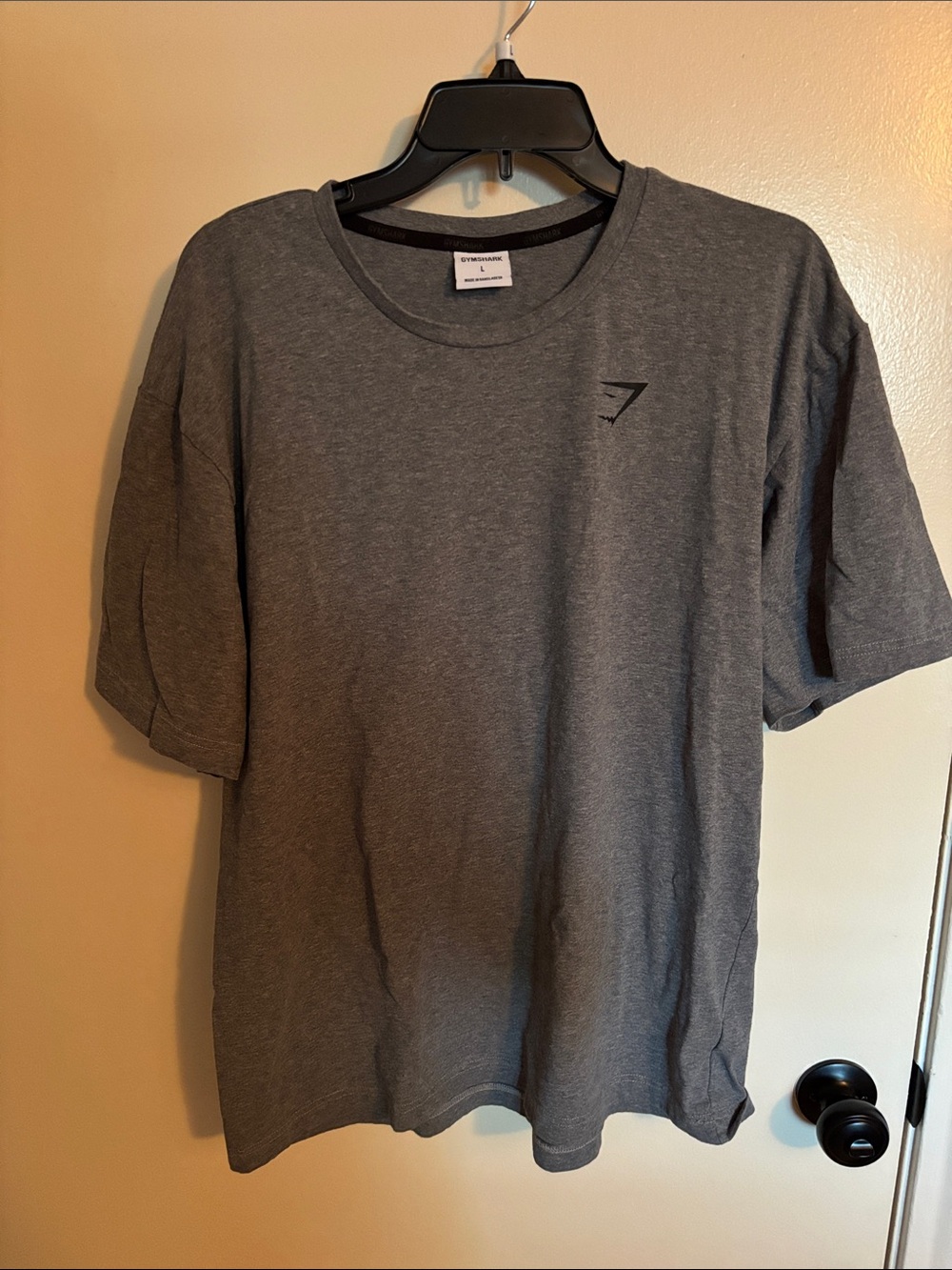 Gymshark Men's Dark Gray Short Sleeve Crew Tee